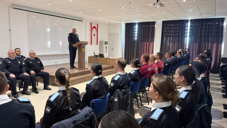 Polis Genel Müdürü Adalıer, Polis Okulu’nda temel eğitim gören öğrencilere hitap etti