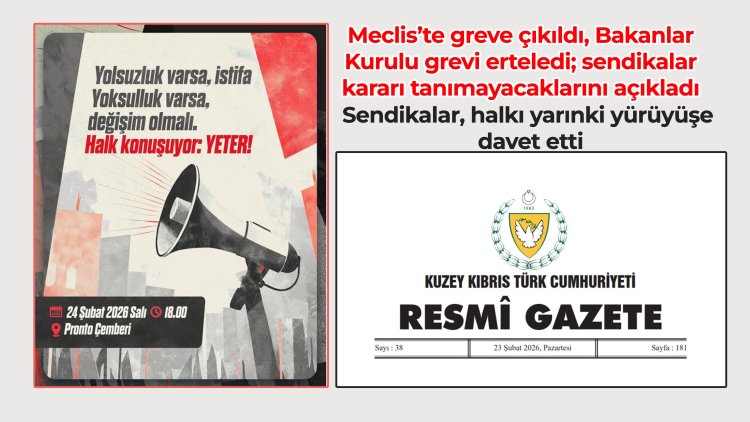 Meclis’te greve çıkıldı, Bakanlar Kurulu grevi erteledi; sendikalar kararı tanımayacaklar