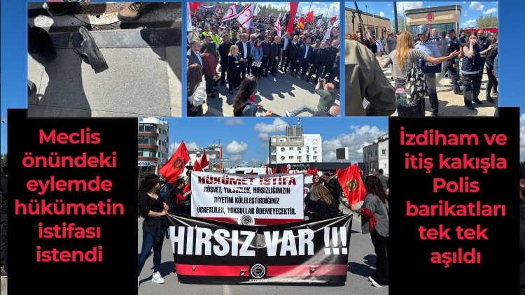 6 Nisan eyleminde polis barikatları mücadele verilerek tek tek geçildi