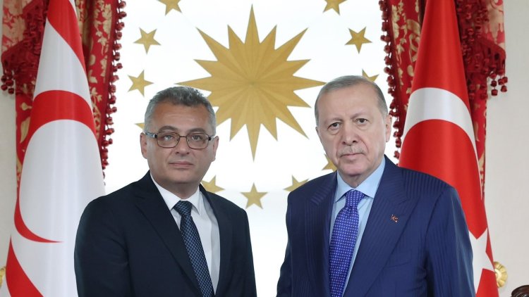 Cumhurbaşkanı Erhürman, T.C Cumhurbaşkanı Erdoğan'la görüştü