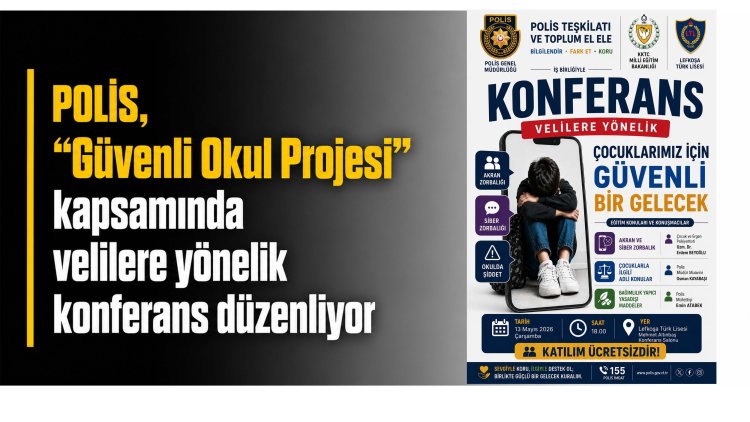 Polis, 'Güvenli Okul Projesi' kapsamında velilere yönelik konferans düzenliyor
