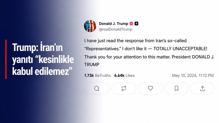 Trump: İran’ın yanıtı 'kesinlikle kabul edilemez'