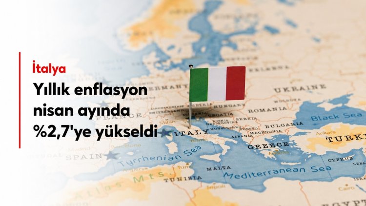 İtalya'da yıllık enflasyon nisan ayında %2,7'ye yükseldi