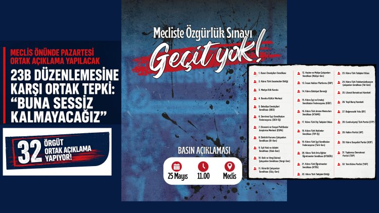 32 örgüt Meclis önünde pazartesi ortak açıklama yapacak