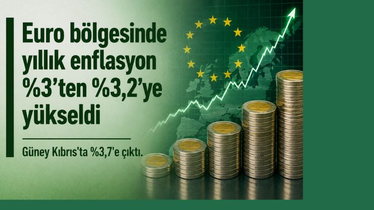Euro bölgesinde yıllık enflasyon yüzde 3’ten yüzde 3,2'ye yükseldi