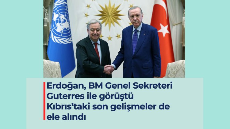 Erdoğan, BMGS Guterres ile telefonda görüştü: Kıbrıs’taki gelişmeler de konuşuldu