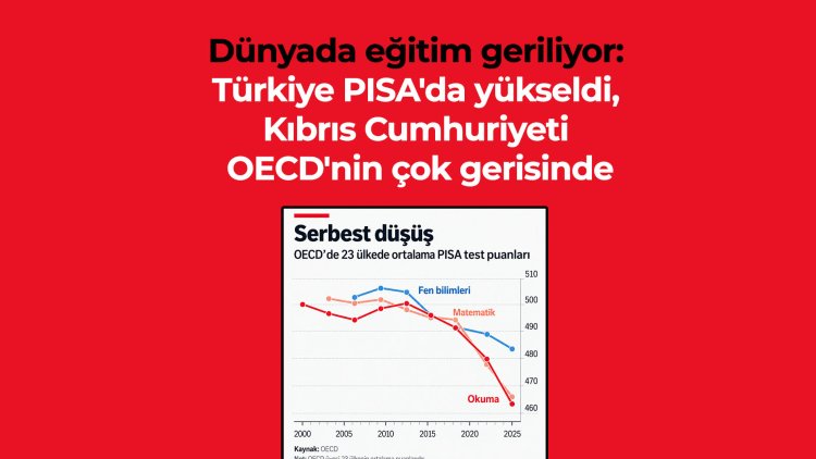 Dünyada eğitim geriliyor: Türkiye PISA'da yükseldi, Kıbrıs Cumhuriyeti OECD'nin çok gerisinde