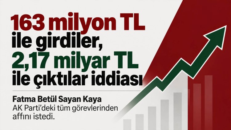 '163 milyon TL ile girdiler, 2,17 milyar TL ile çıktılar' iddiasının ardından Kaya görevlerinden affını istedi