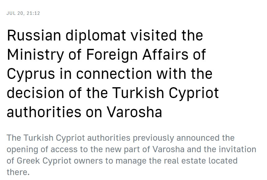 Rus diplomat Panyukhov: Kapalı Maraş’ın bir bölümünün açılması kararı kabul edilemez