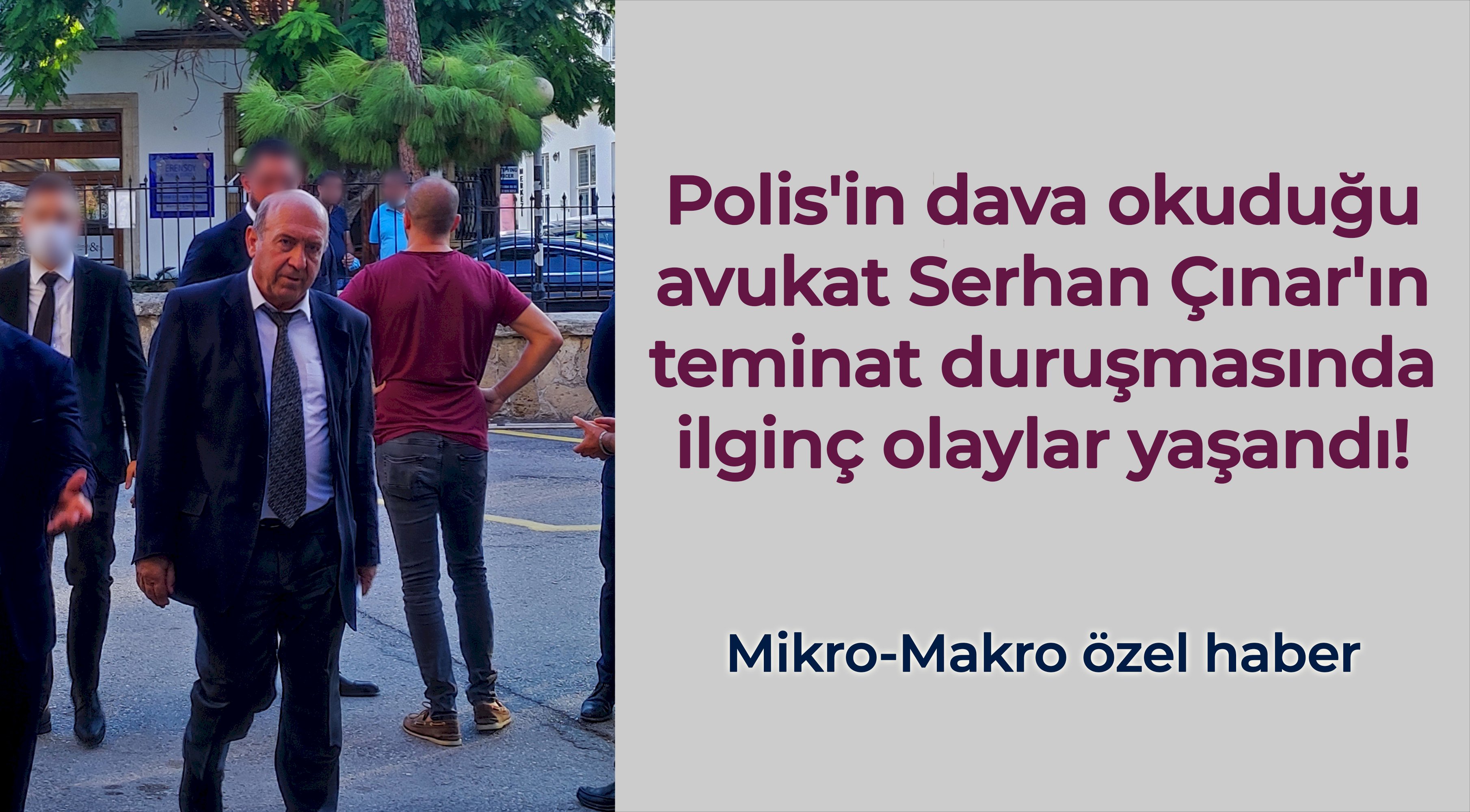 Avukat Serhan Çınar teminat duruşmasına çıkarıldı