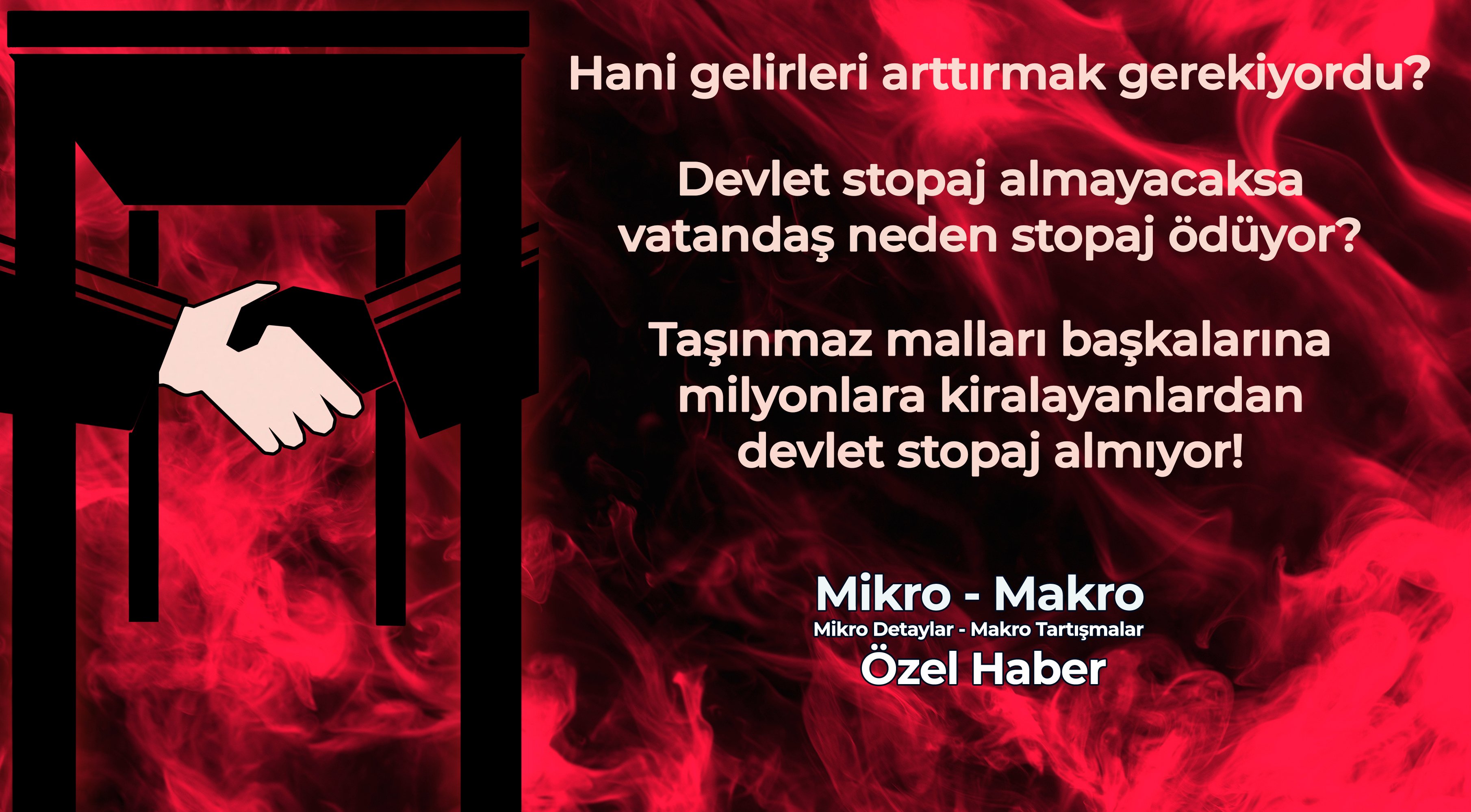 Yatırım yapanı ve vergi ödeyeni küstüren, yapmayanı teşvik eden bir devlet olabilir mi?