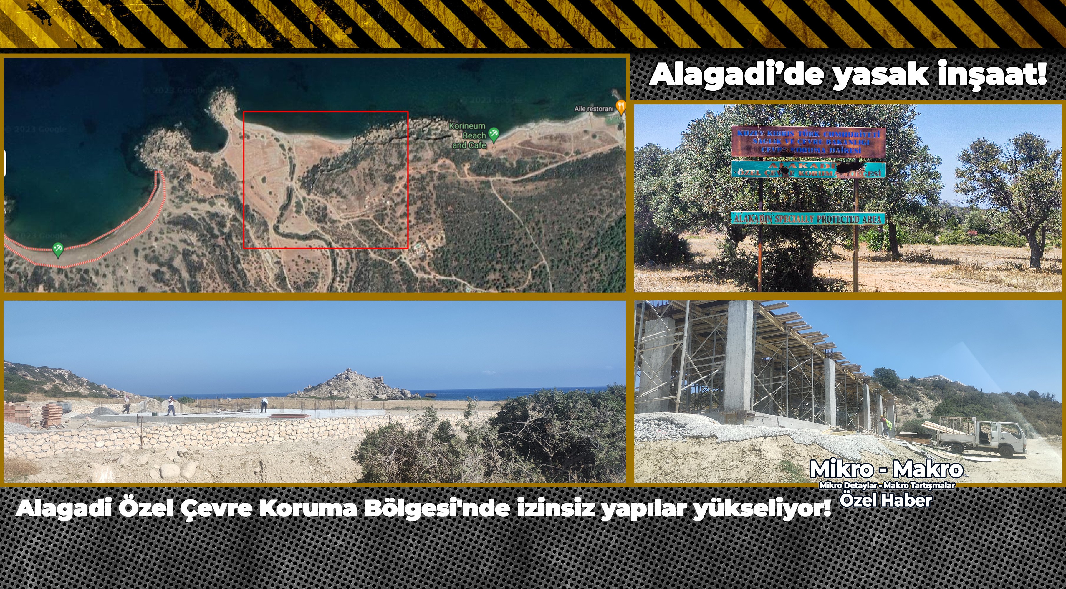 Alagadi Özel Çevre Koruma Bölgesi'nde izinsiz inşaatlar!