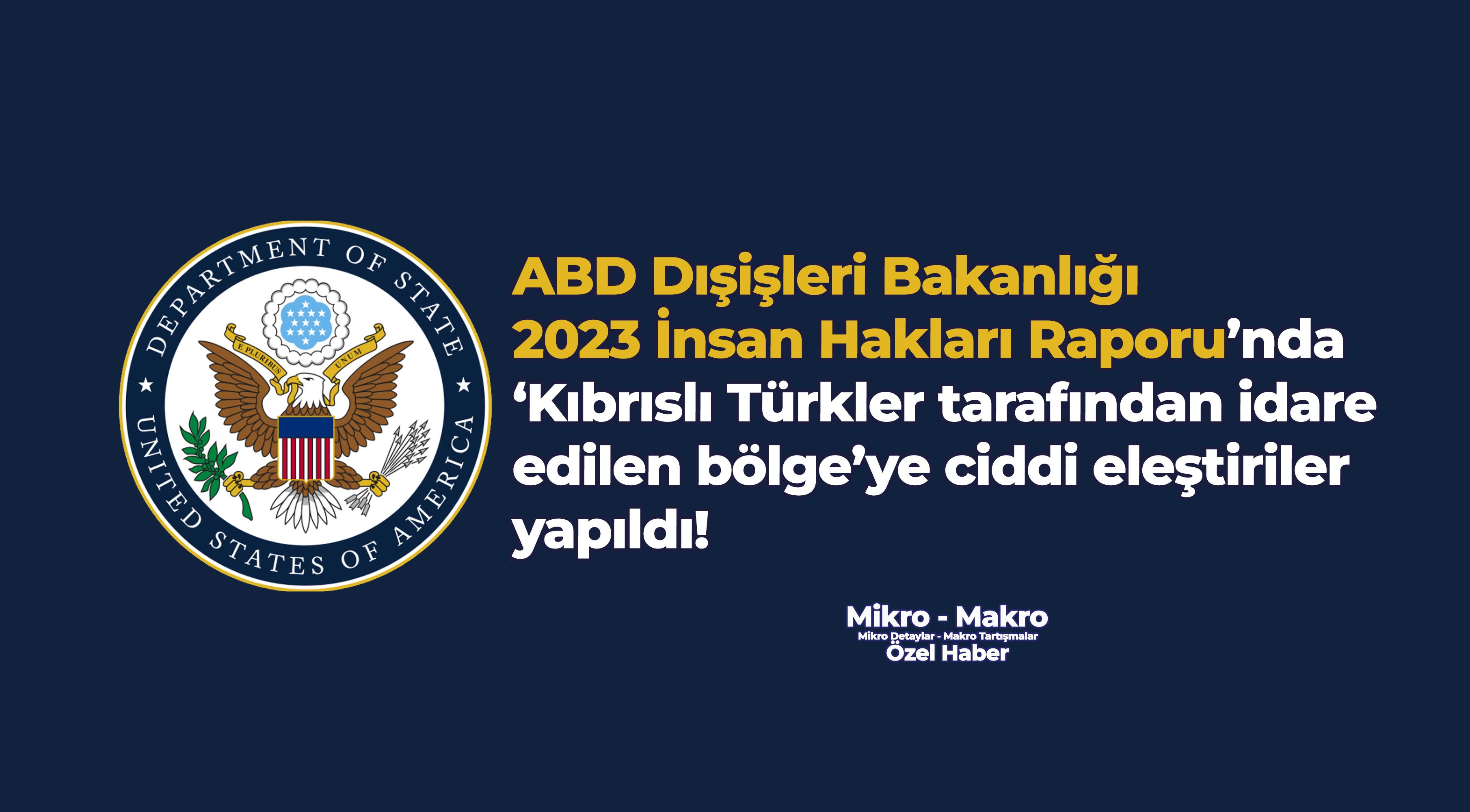 ‘Kıbrıslı Türkler tarafından idare edilen bölge’ye ciddi eleştiriler yapıldı