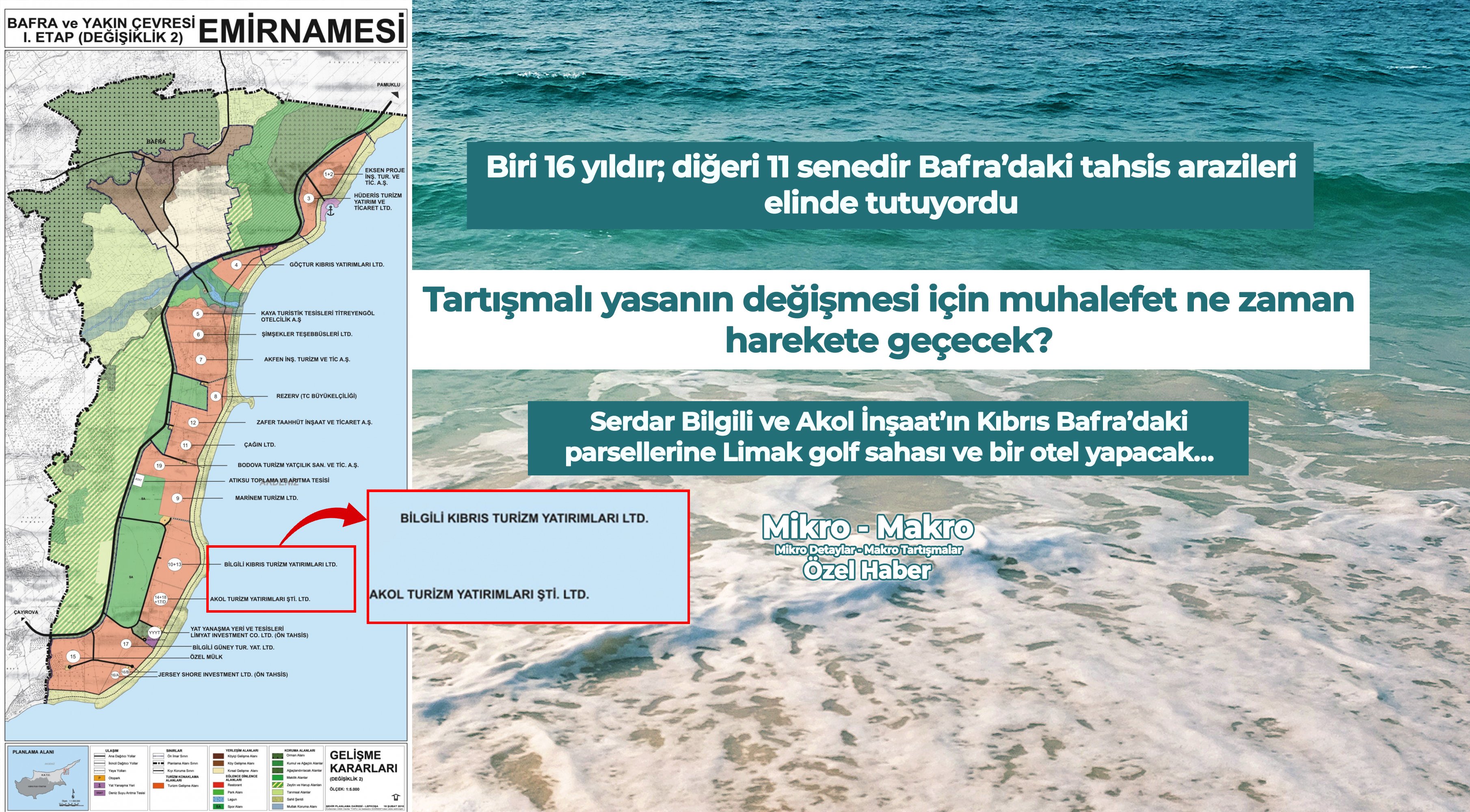 Serdar Bilgili’nin şirketi ve Akol Turizm’in Bafra’daki parsellerine Limak golf sahası ve bir otel yapacak…