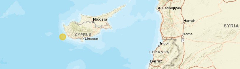 Baf'ta deniz bölgesinde 4,9 büyüklüğünde deprem