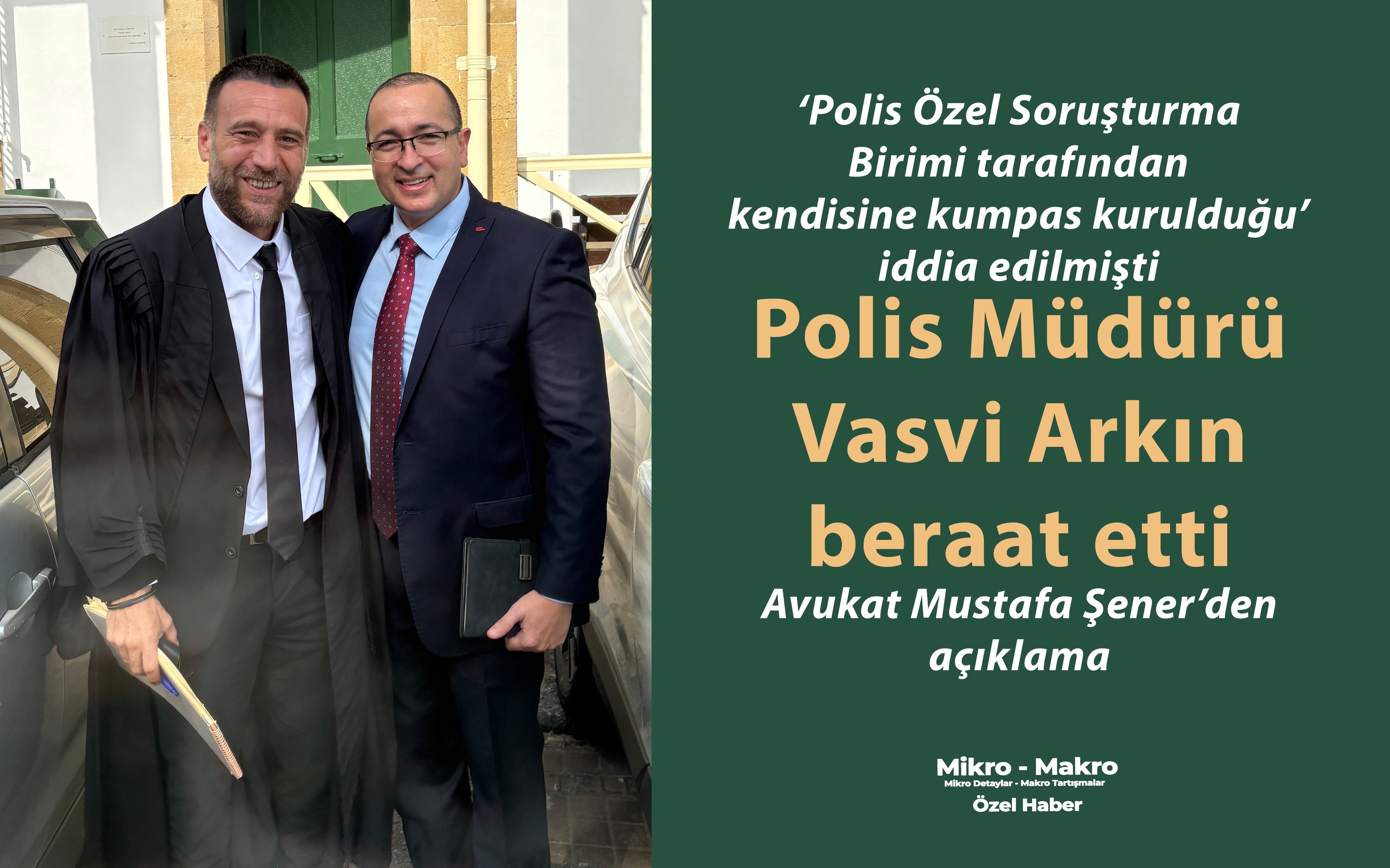 Polis Müdürü Vasvi Arkın beraat etti