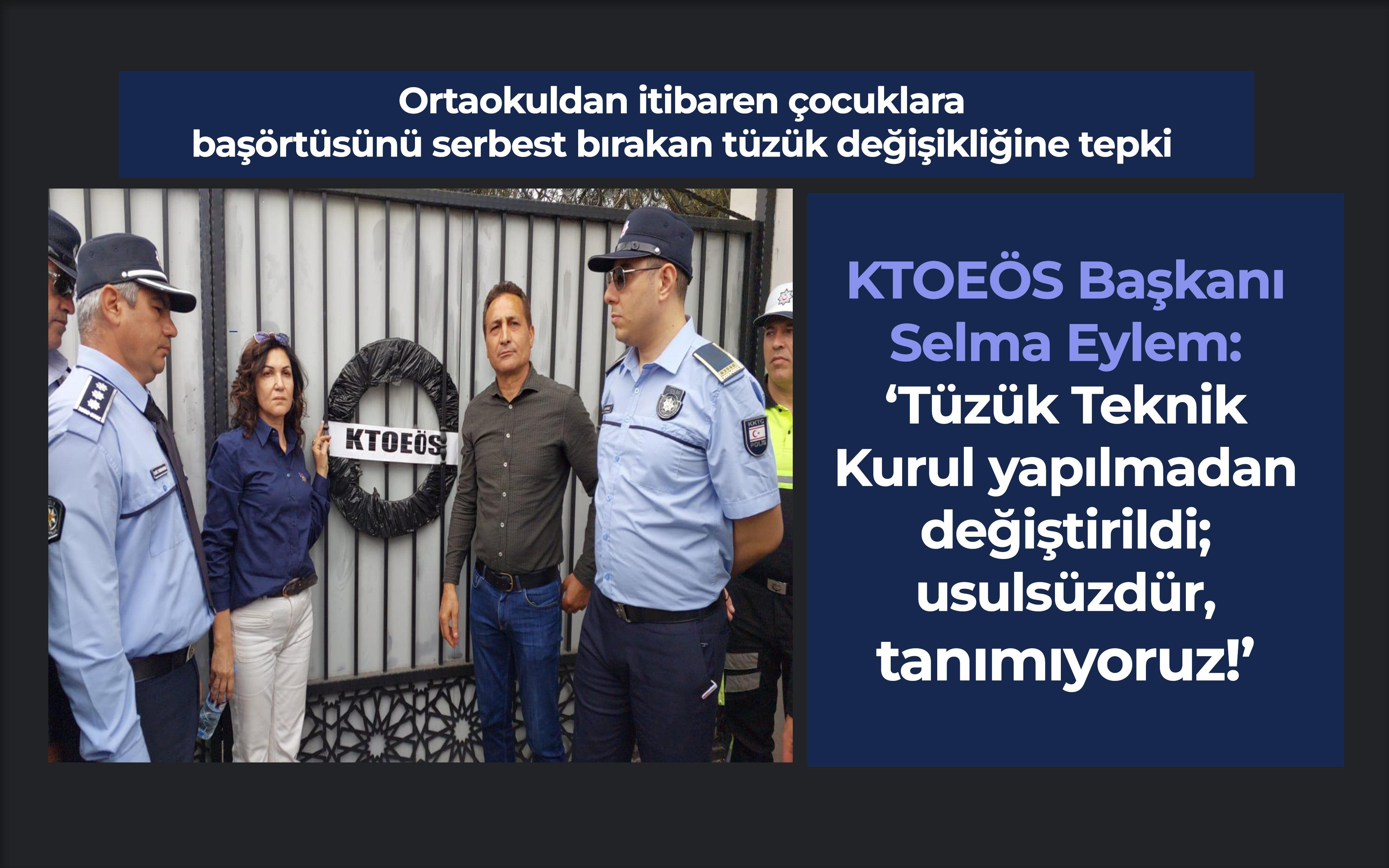 KTOEÖS Başkanı Selma Eylem: Tüzük Teknik Kurul yapılmadan değiştirildi; usulsüzdür, tanımıyoruz!’ 