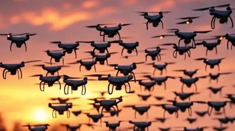 Yapay zeka destekli drone sürüleri artık savaş alanında