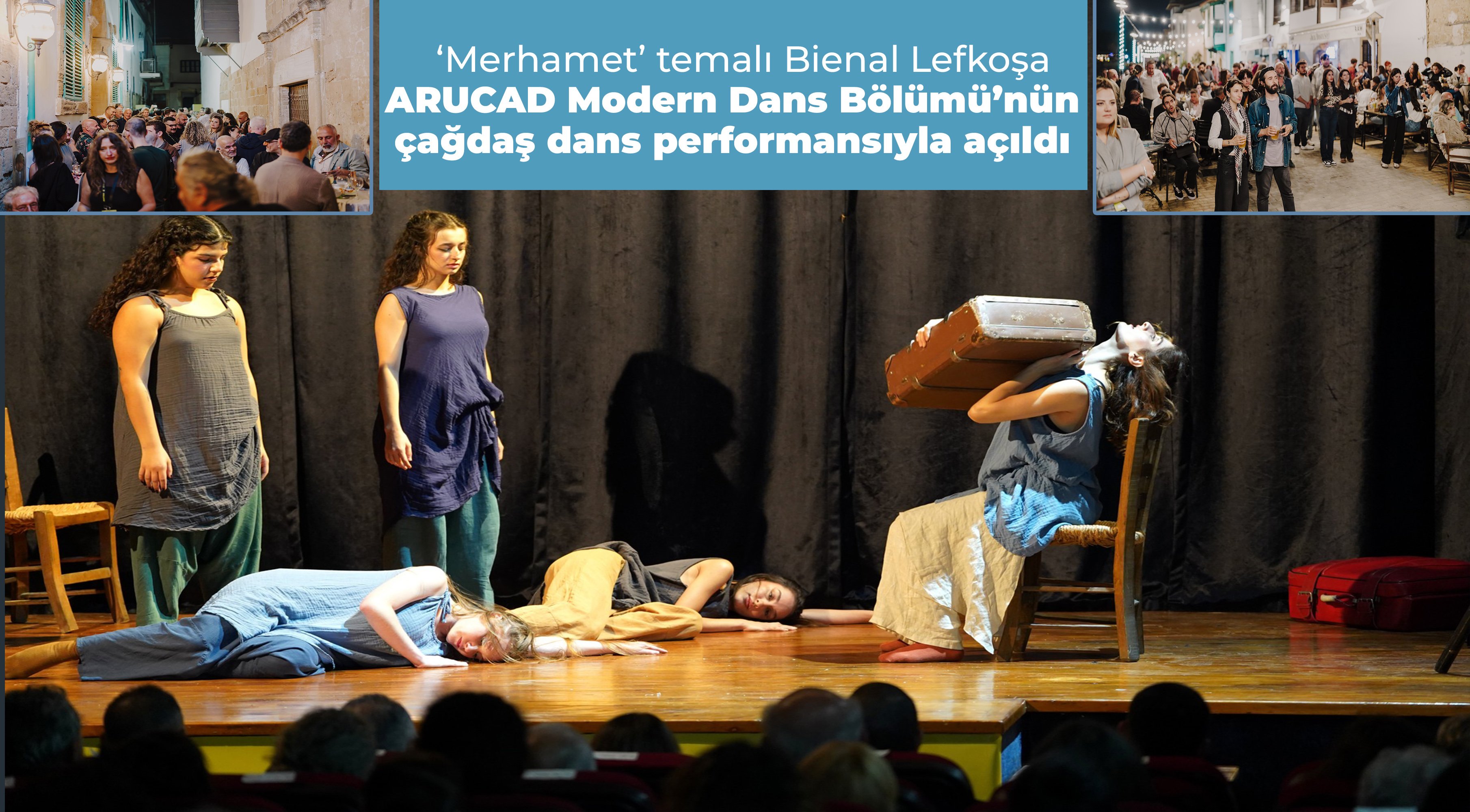 Bienal Lefkoşa, ARUCAD Modern Dans Bölümü öğrencilerinin çağdaş dans performansıyla açıldı