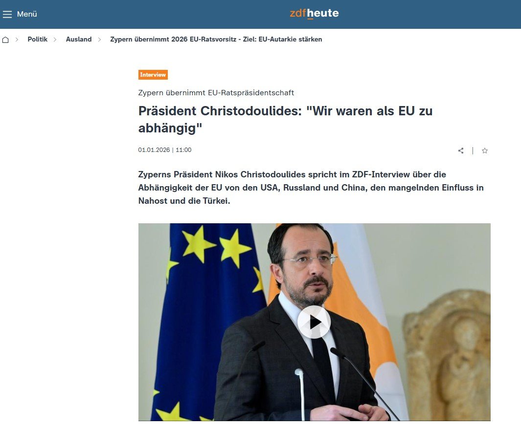 Hristodulidis Gazze örneğini verdi; ‘gerçek anlamda donmuş bir ihtilaf yoktur’ dedi
