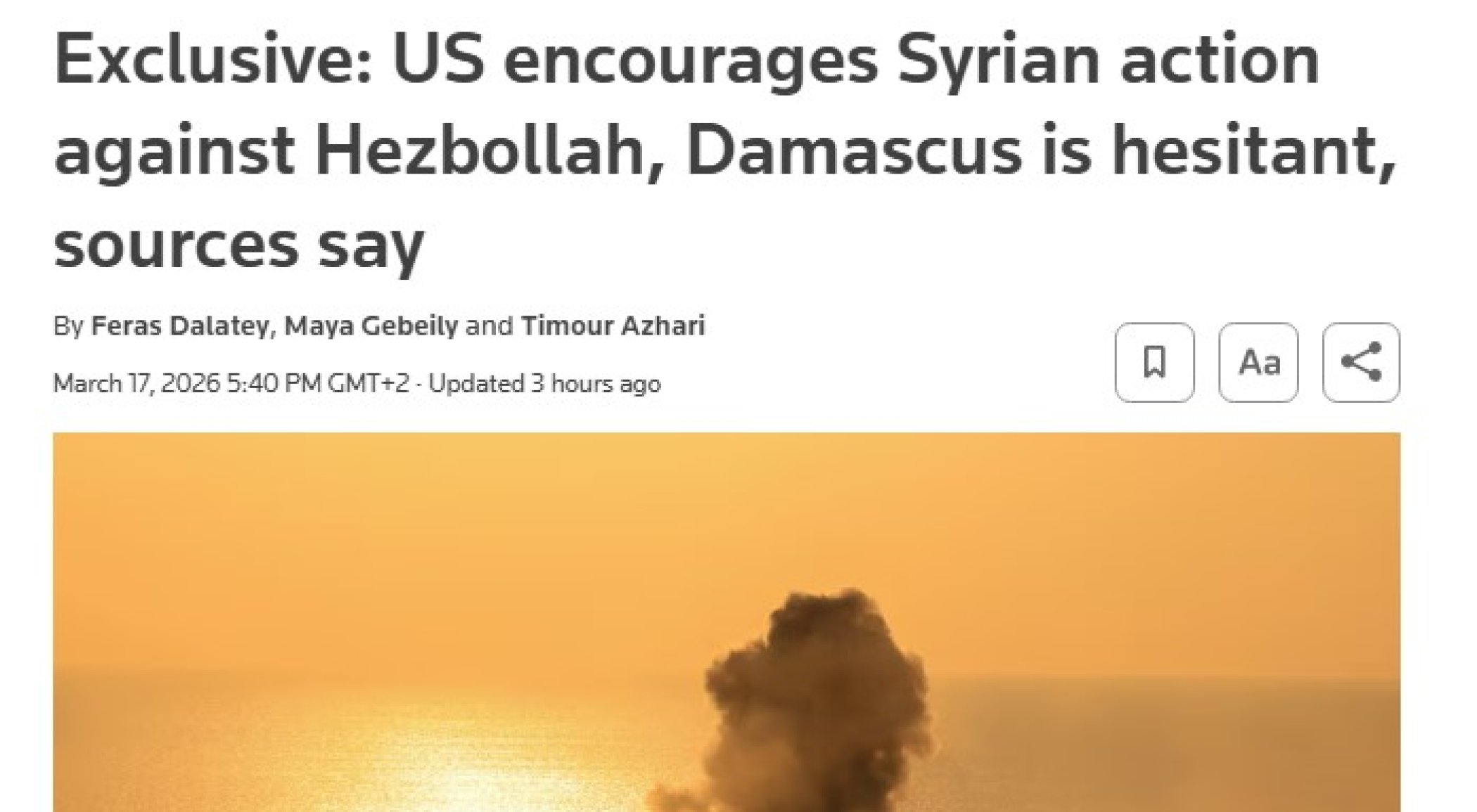 Macron: ‘Biz çatışmanın tarafı değiliz’; ABD, Suriye'yi Lübnan'da askeri güç kullanmaya teşvik ediyor