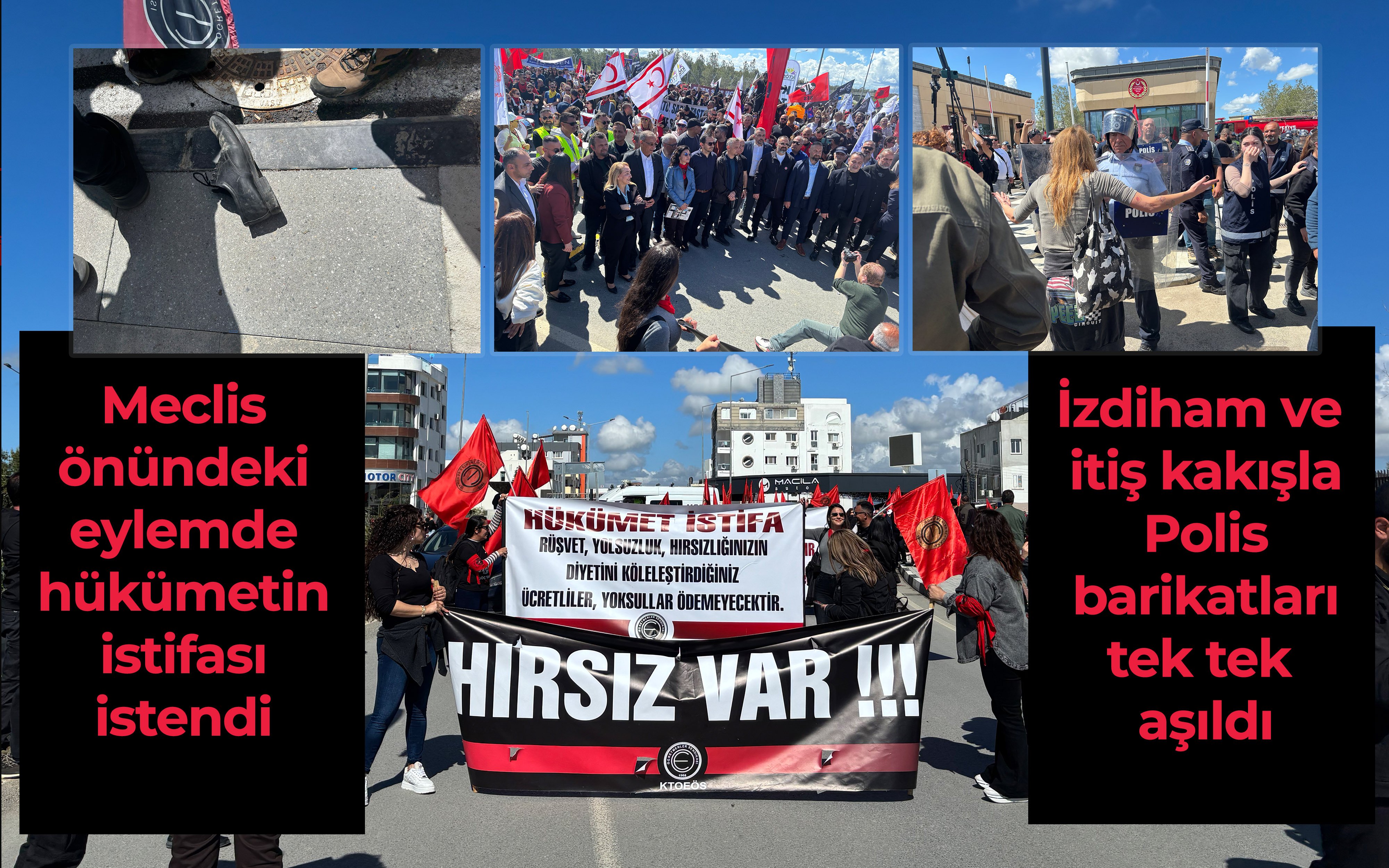 6 Nisan eyleminde polis barikatları mücadele verilerek tek tek geçildi