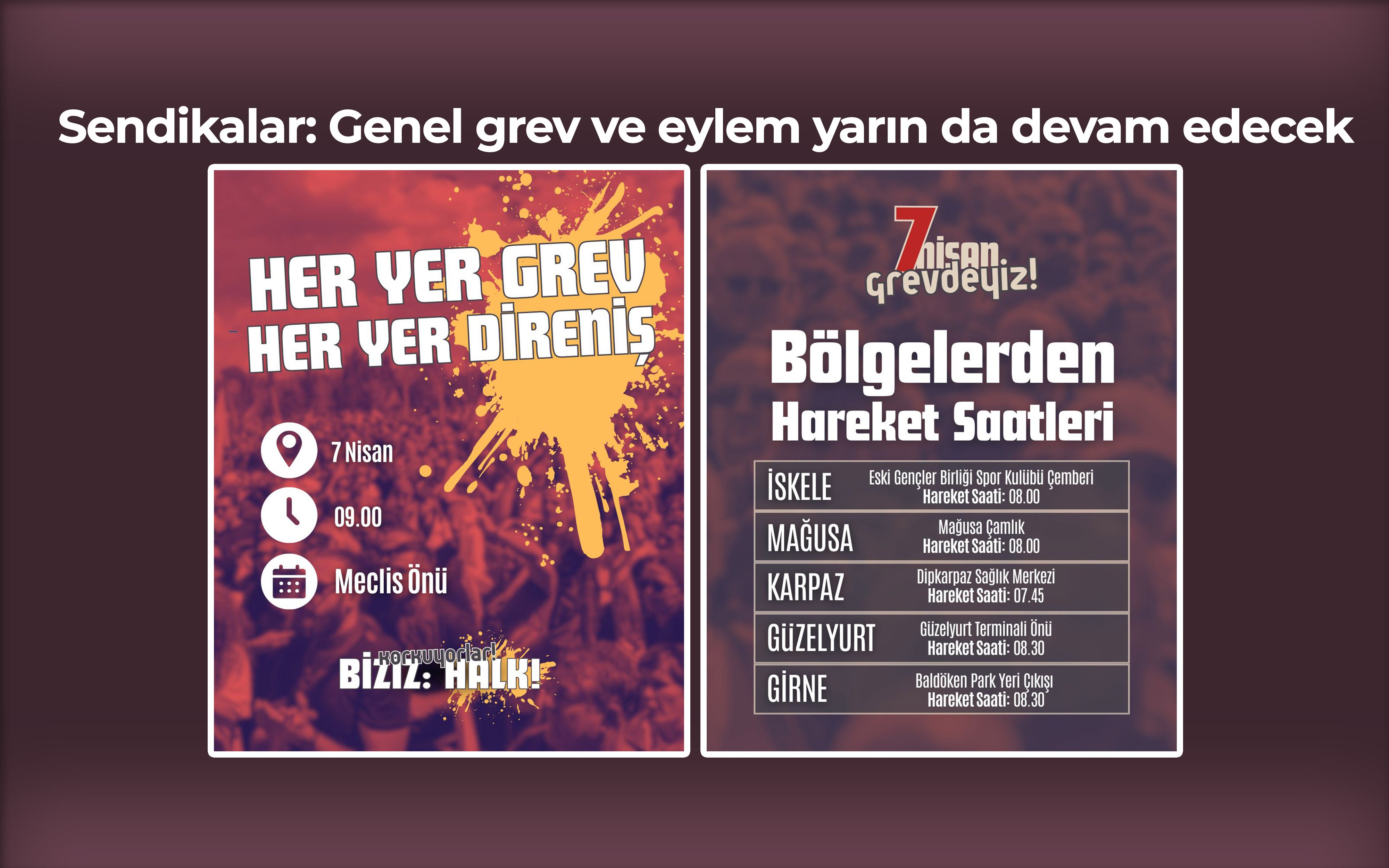 Sendikalar: Genel grev ve eylem yarın da devam edecek