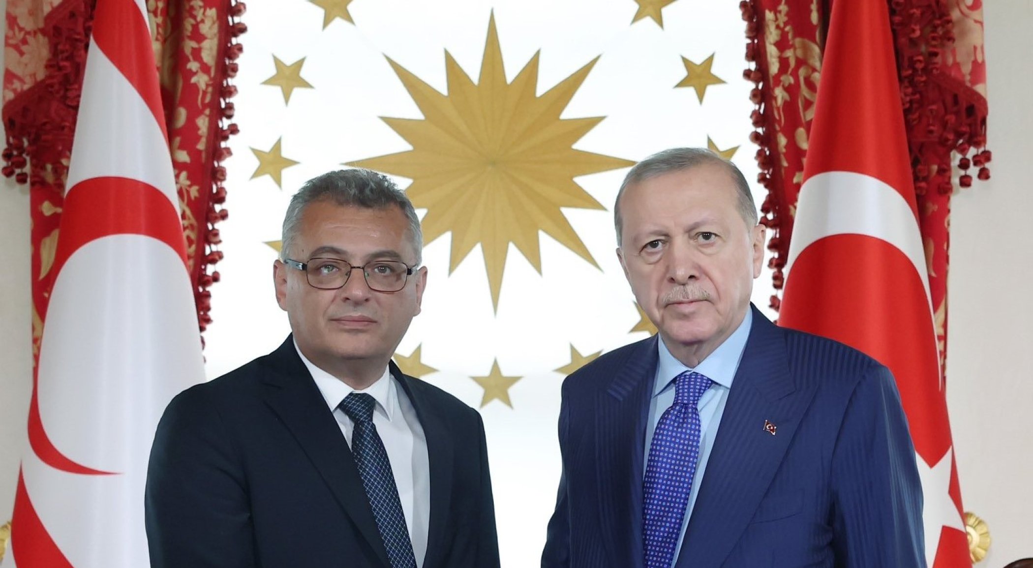 Cumhurbaşkanı Erhürman, T.C Cumhurbaşkanı Erdoğan'la görüştü