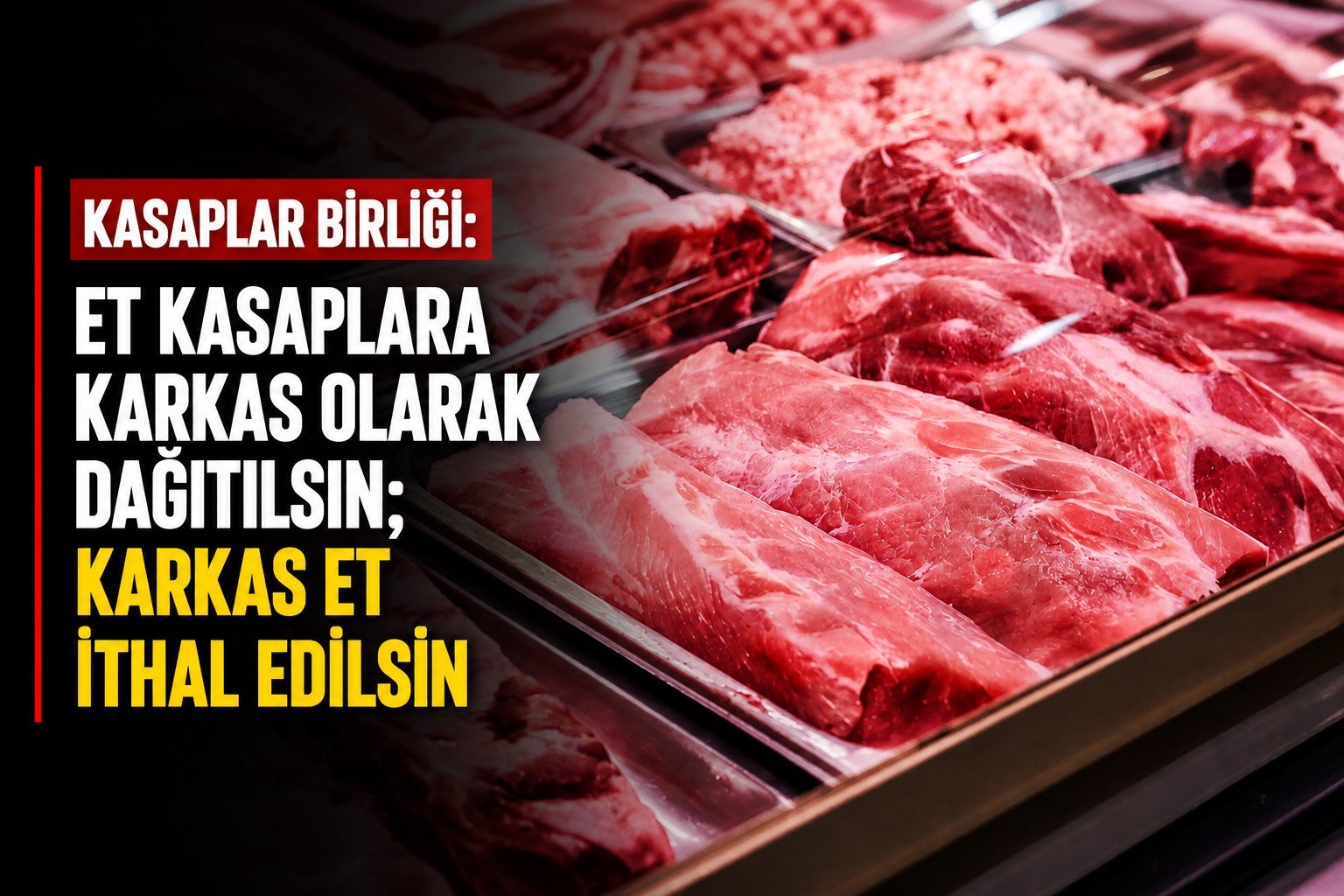 Kasaplar Birliği: 'Et ihtiyacının yüzde 60’ı Güney Kıbrıs’tan karşılanıyor'