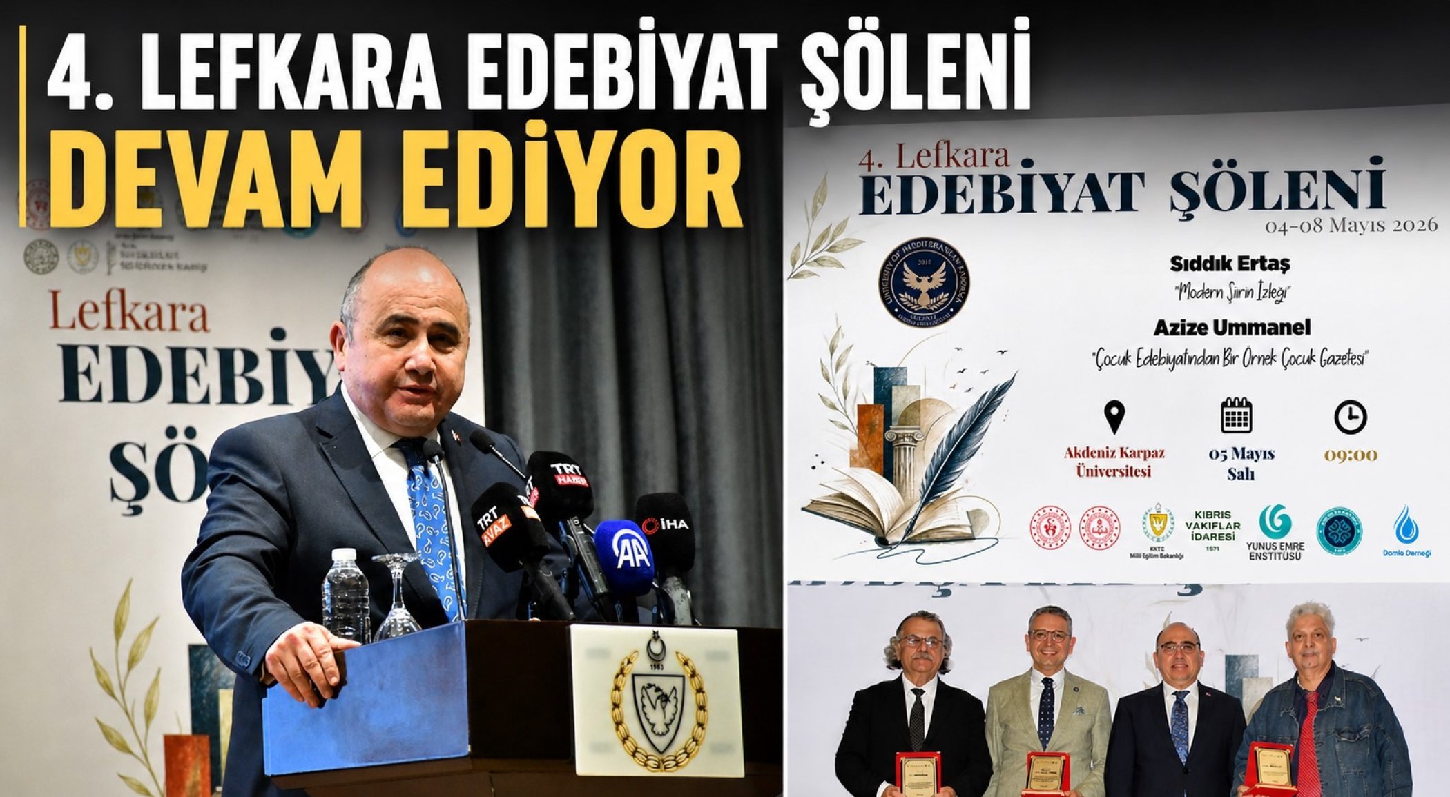 Lefkara Edebiyat Şöleni’nin dördüncüsü devam ediyor