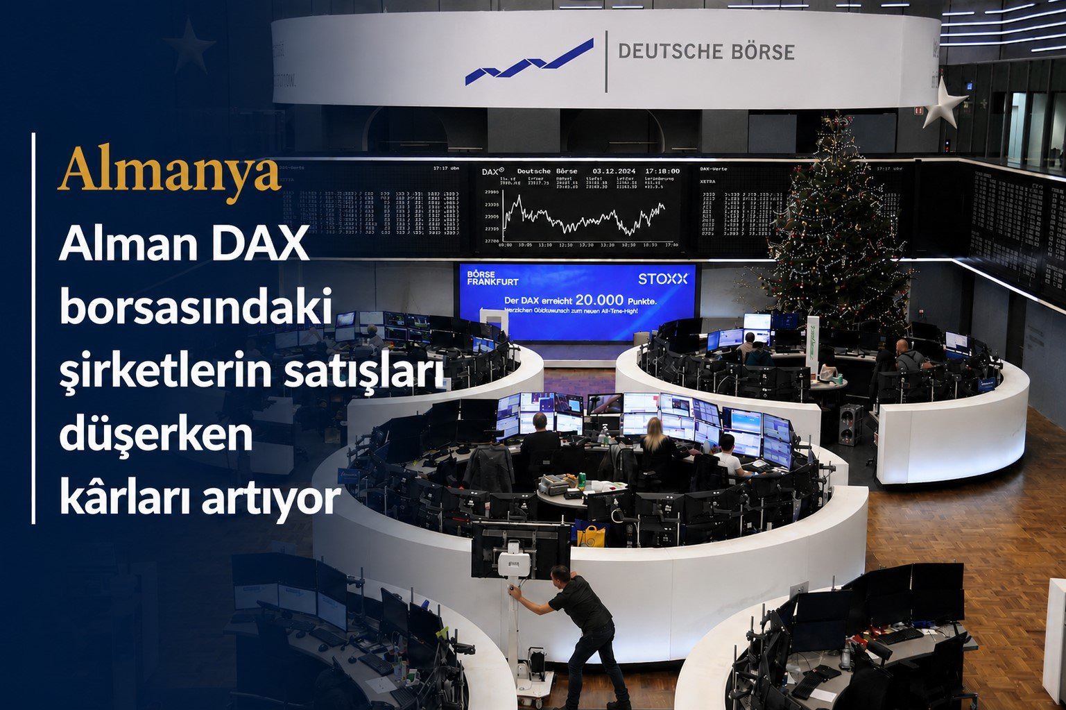 Alman DAX borsasındaki şirketlerin satışları düşerken kârları artıyor