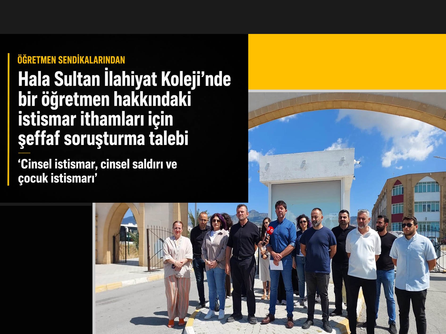 Hala Sultan İlahiyat Koleji'nde öğretmen hakkındaki çocuk istismarı ithamlarına şeffaf soruşturma talebi