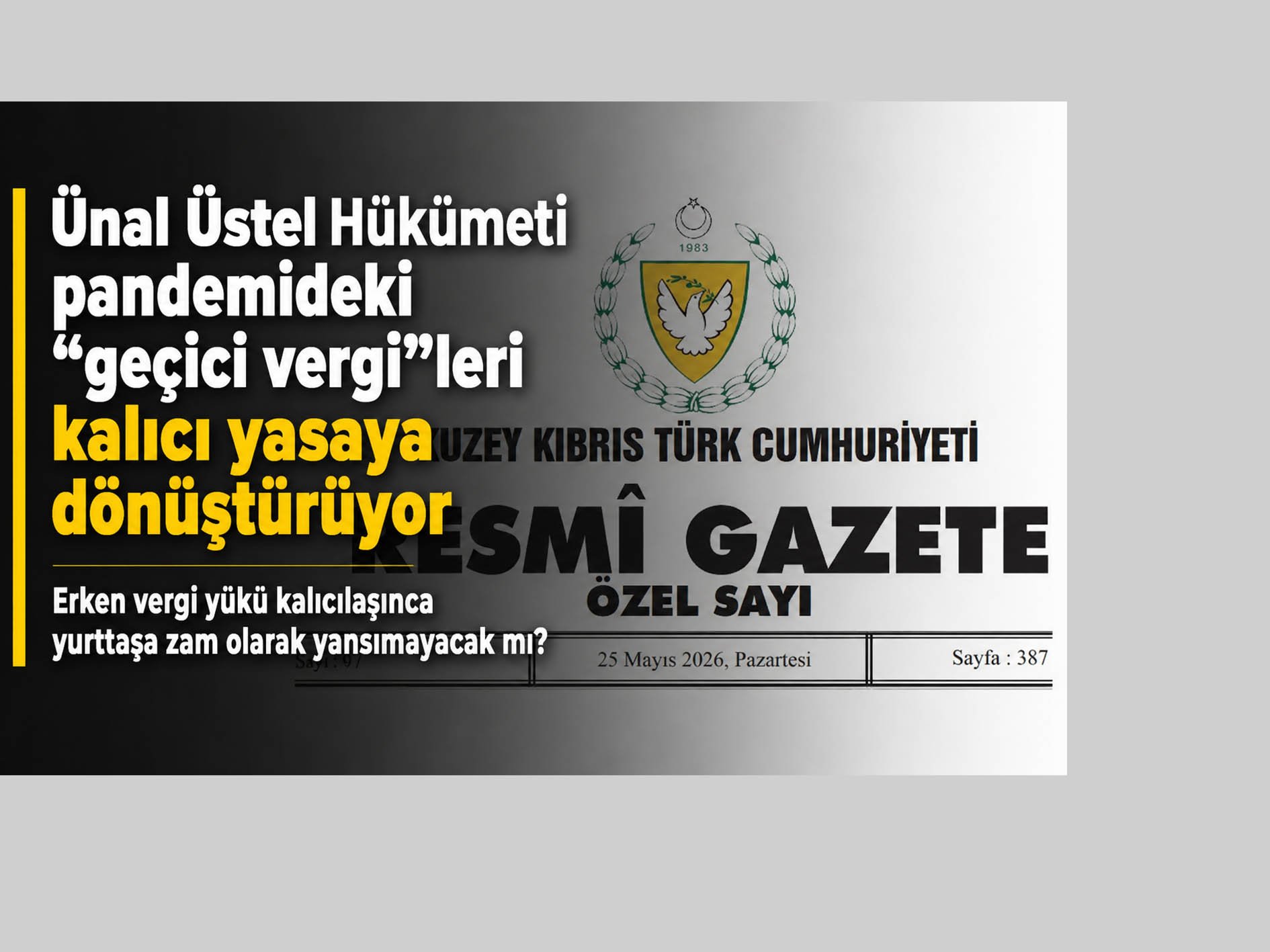 Ünal Üstel Hükümeti pandemideki 'geçici vergi'leri kalıcı yasaya dönüştürüyor