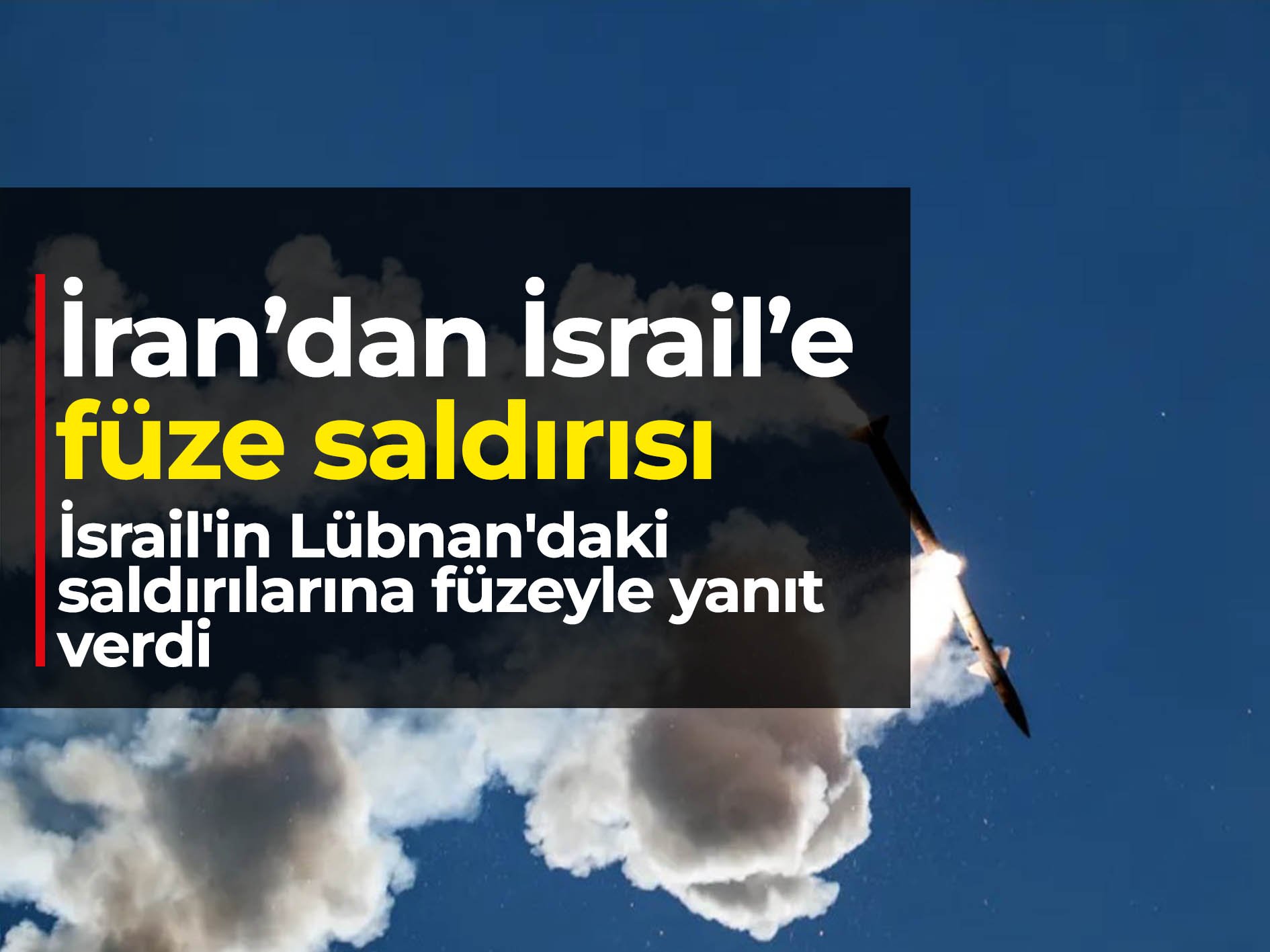 İran, nisan ayından bu yana ilk kez İsrail'e füze saldırısı düzenledi