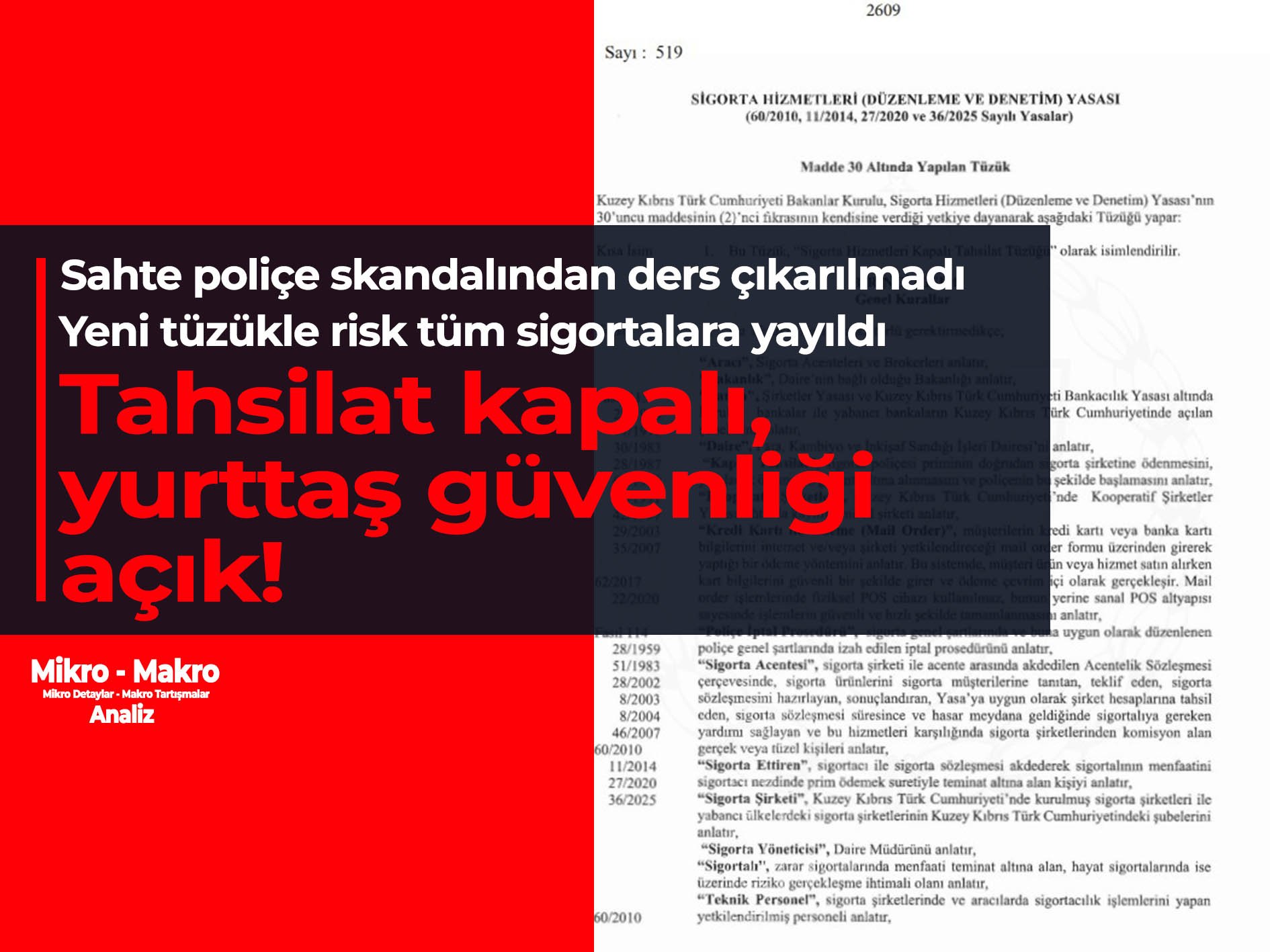 Ünal Üstel Hükümeti yeni tüzükle riski tüm sigortalara yaydı: Tahsilat kapalı, yurttaş güvenliği açık!
