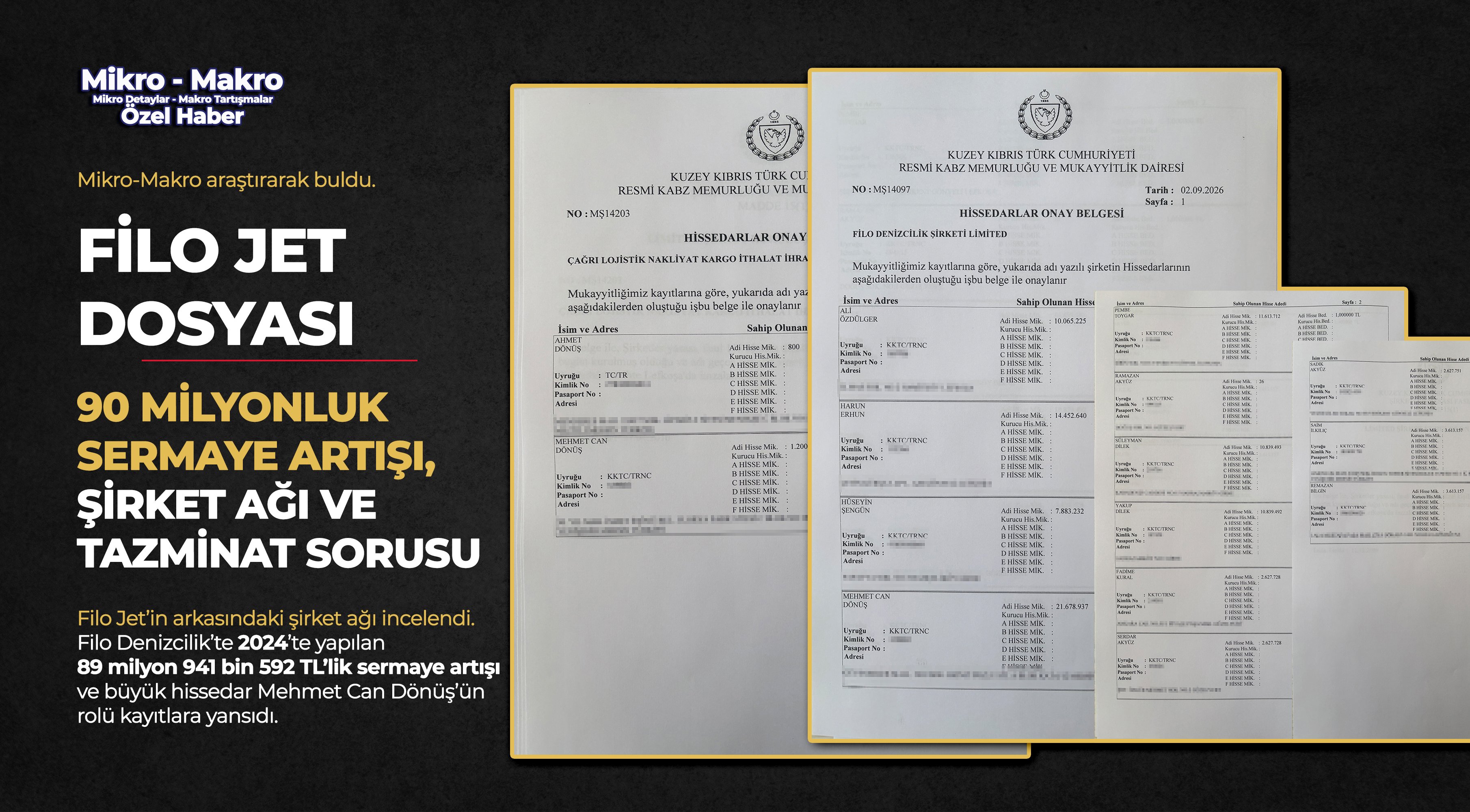 Filo Jet dosyası: 90 milyonluk sermaye artışı, şirket ağı ve tazminat sorusu