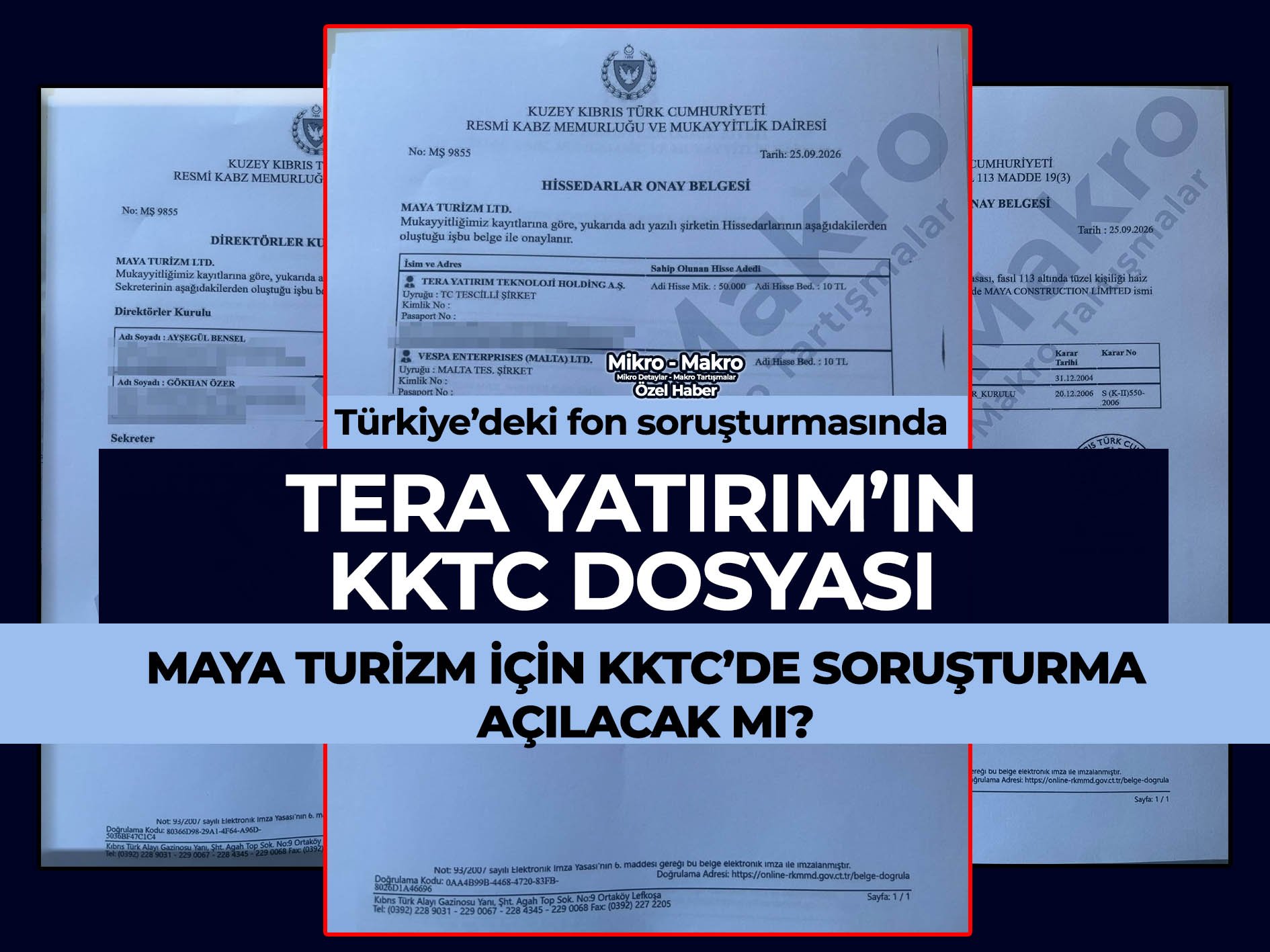 Fon soruşturmasında Tera’nın KKTC dosyası: Maya Turizm için KKTC’de soruşturma açılacak mı?