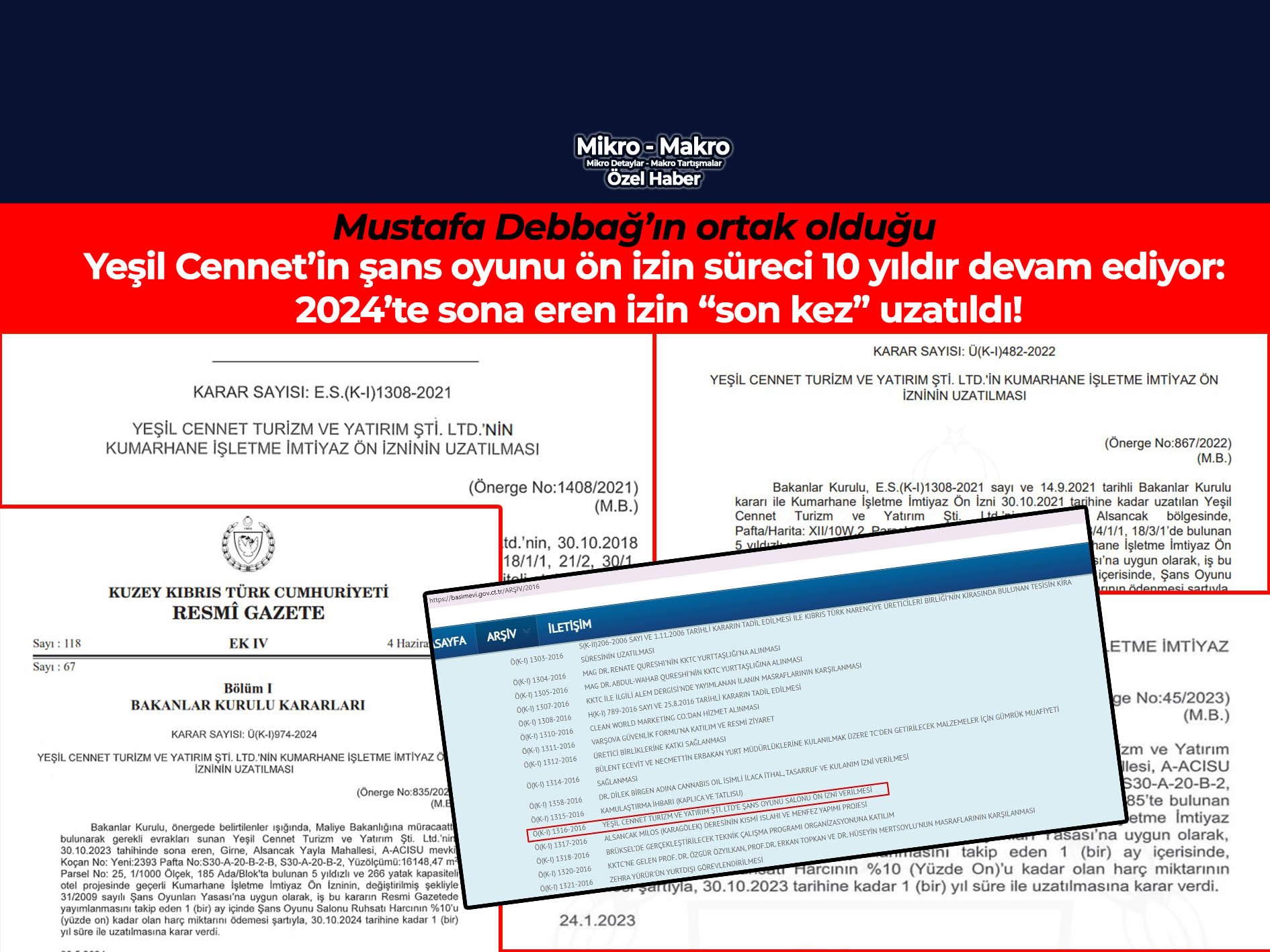 Debbağ’ın ortak olduğu Yeşil Cennet’in 10 yıllık şans oyunu ön izni: Sona eren izin “son kez” uzatıldı!