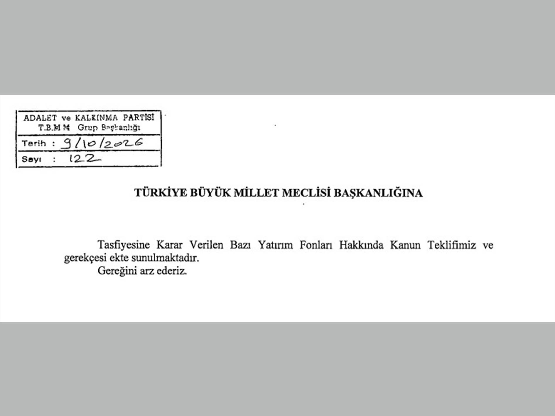 Fon soruşturmasında TBMM’de kanun teklifi: Bağlantılı kişi ve şirketlerin malvarlığına gidilecek