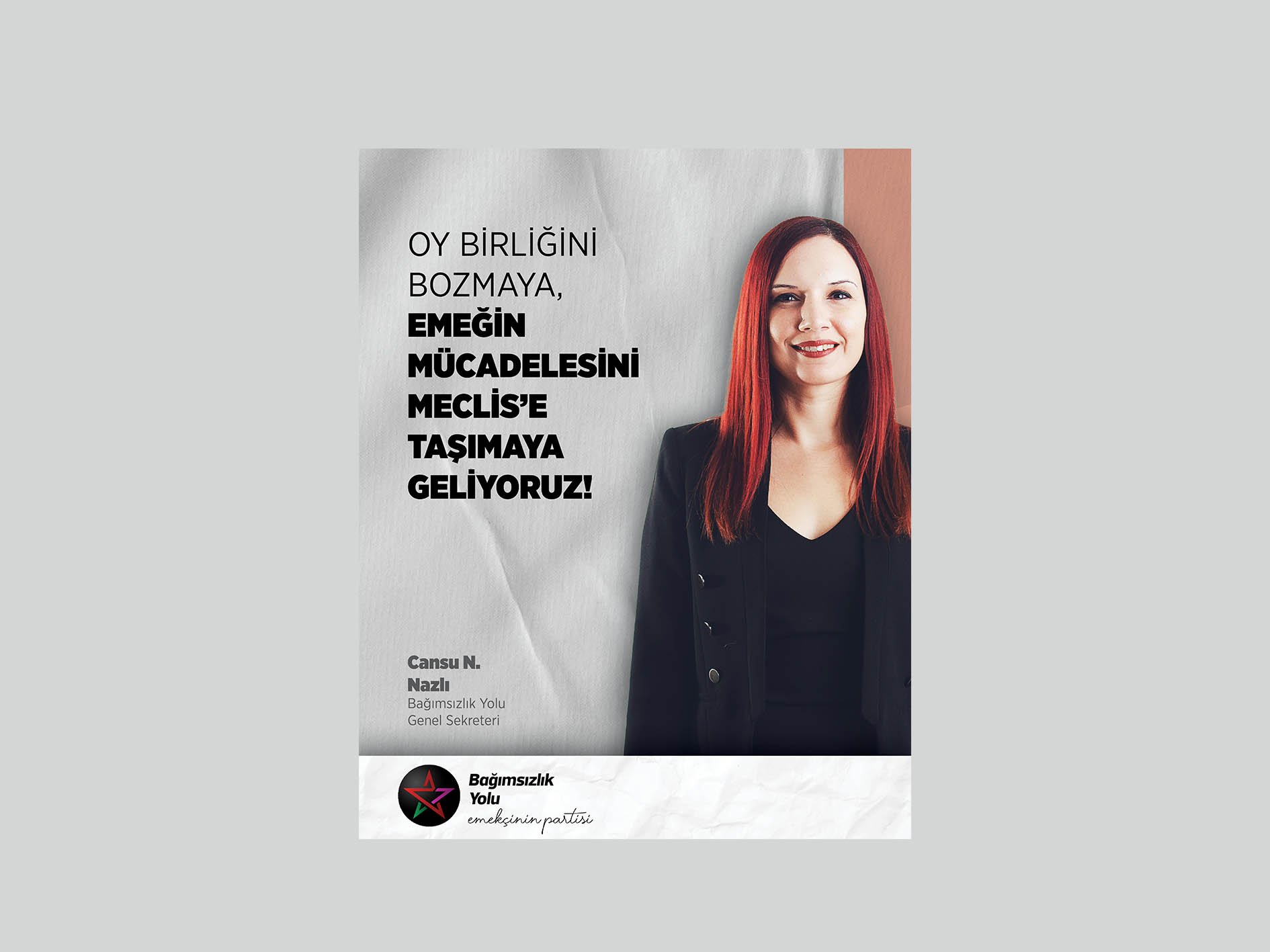 Bağımsızlık Yolu Genel Sekreteri Nazlı: “Seçim bütçesini açıklayan tek siyasi partiyiz”